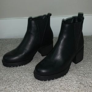 Black ankle boots